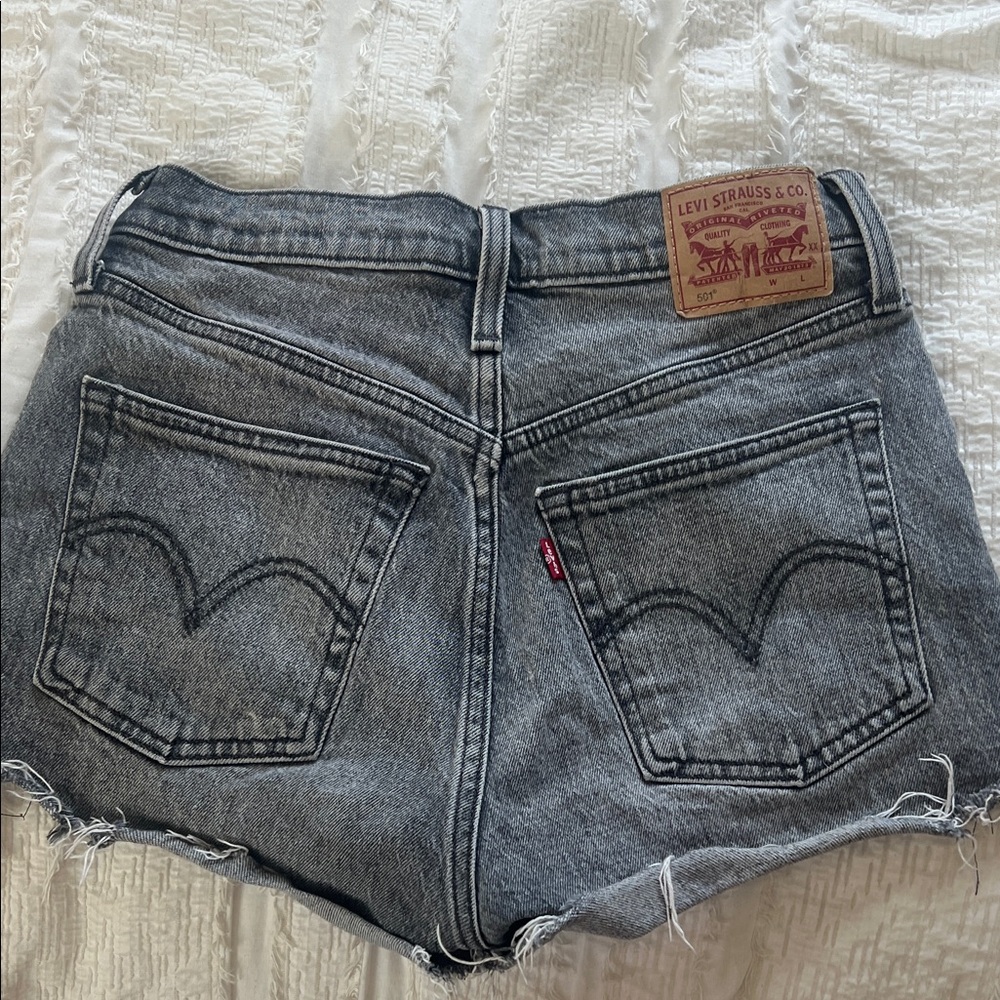 Levi's Women's Dark Gray Jean Shorts